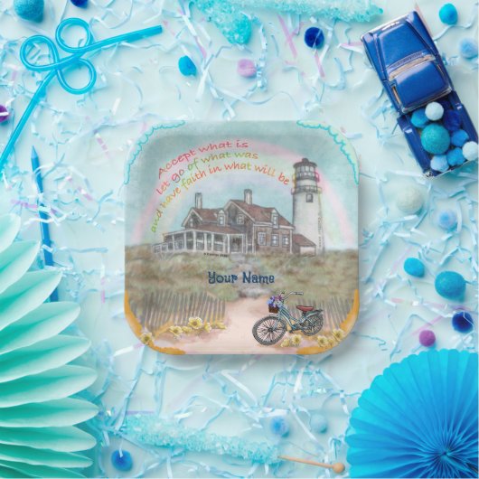 Leuchtturmakzeptanz Pappteller (Party)