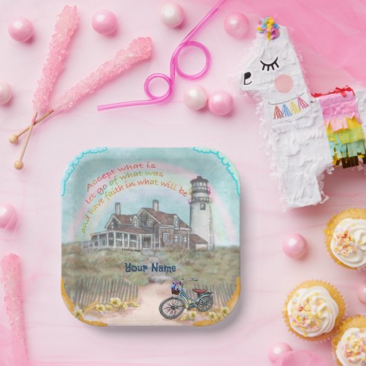 Leuchtturmakzeptanz Pappteller (Party)