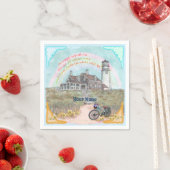 Leuchtturmakzeptanz Serviette (Beispiel)