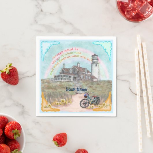 Leuchtturmakzeptanz Serviette (Beispiel)