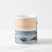 Leuchtturmboote Küstenmeere Kaffeetasse (Mittel)