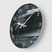 Leuchtturmbucht Große Wanduhr (Winkel)