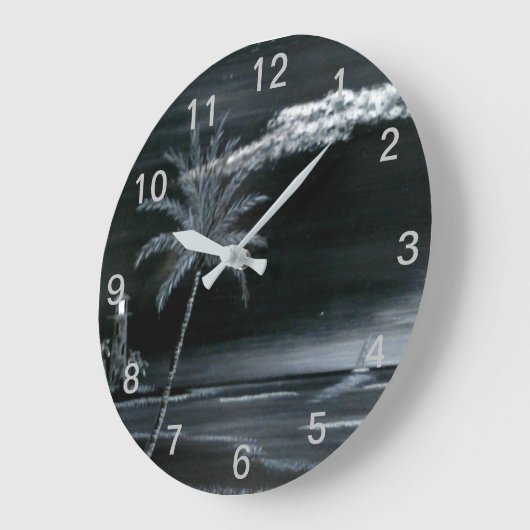 Leuchtturmbucht Große Wanduhr (Winkel)