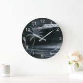 Leuchtturmbucht Große Wanduhr (Zuhause)