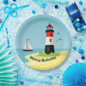 Leuchtturmdesign-Papierplatte Pappteller (Party)