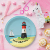 Leuchtturmdesign-Papierplatte Pappteller (Party)
