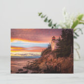 Leuchttürme | Acadia National Park Maine Dankeskarte (Stehend Vorderseite)