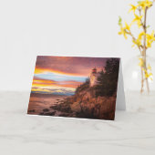 Leuchttürme | Acadia National Park Maine Karte (Gelbe Blume)