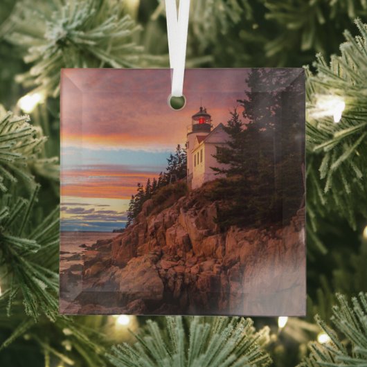 Leuchttürme | Acadia National Park Maine Ornament Aus Glas (Insitu)