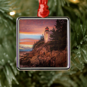 Leuchttürme   Acadia National Park Maine Ornament Aus Metall
