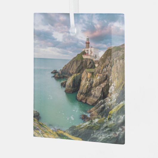 Leuchttürme | Baily Lighthouse Dublin, Irland Ornament Aus Glas (Vorderseite links)