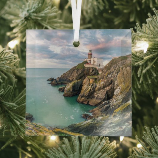 Leuchttürme | Baily Lighthouse Dublin, Irland Ornament Aus Glas (Insitu)