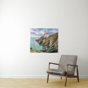 Leuchttürme Baily Lighthouse Dublin, Irland Wandteppich