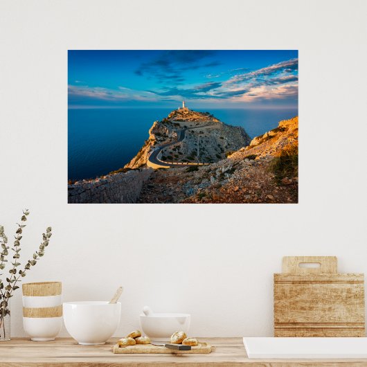 Leuchttürme | Balearen, Spanien Poster (Küche)