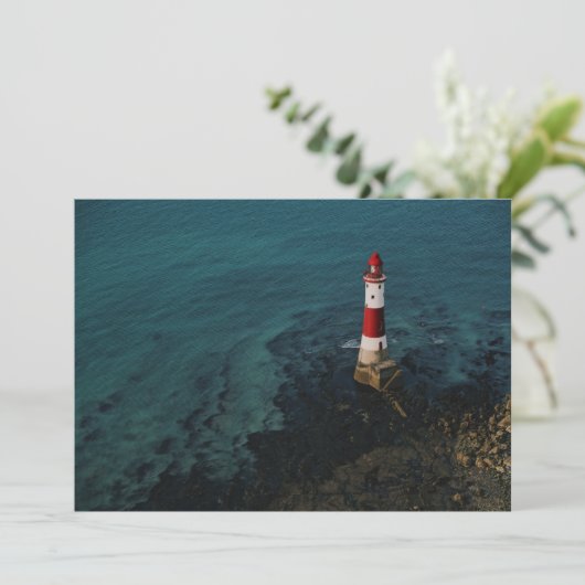 Leuchttürme | Beachy Head Lighthouse England Dankeskarte (Stehend Vorderseite)