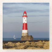 Leuchttürme | Beachy Head Lighthouse England Glasuntersetzer (Vorderseite)