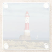 Leuchttürme | Beachy Head Lighthouse England Glasuntersetzer (Rückseite)