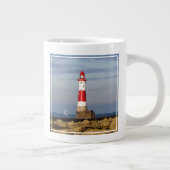 Leuchttürme | Beachy Head Lighthouse England Jumbo-Tasse (Rechts)