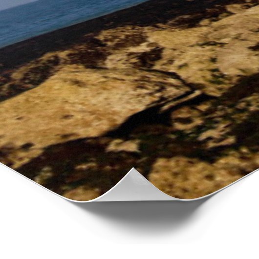 Leuchttürme | Beachy Head Lighthouse England Poster (Ecke)