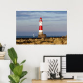 Leuchttürme | Beachy Head Lighthouse England Poster (Heimbüro)