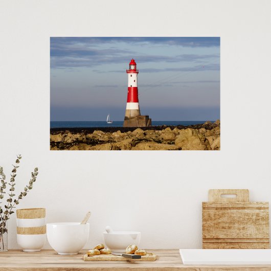 Leuchttürme | Beachy Head Lighthouse England Poster (Küche)