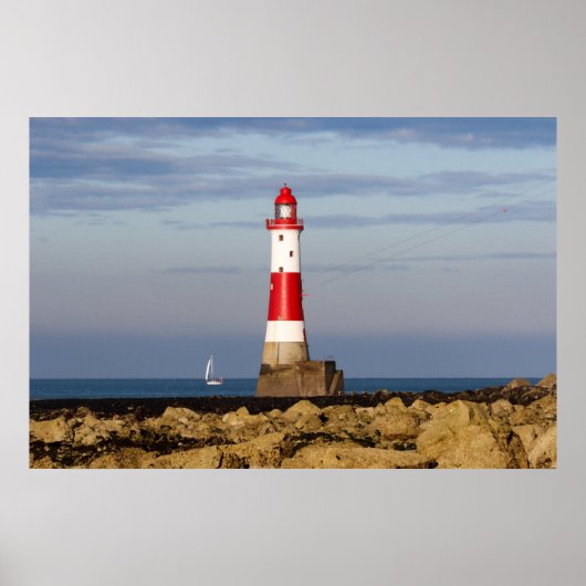 Leuchttürme | Beachy Head Lighthouse England Poster (Vorne)