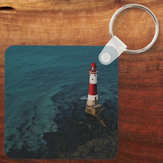 Leuchttürme | Beachy Head Lighthouse England Schlüsselanhänger (Rückseite)