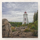 Leuchttürme | Big Tub Harbor Tobermory Ontario Glasuntersetzer (Vorderseite)