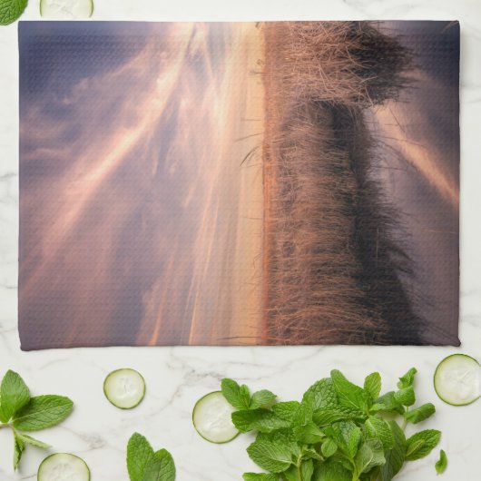 Leuchttürme | Bodie Island Outerbanks NC Geschirrtuch (Gefaltet)