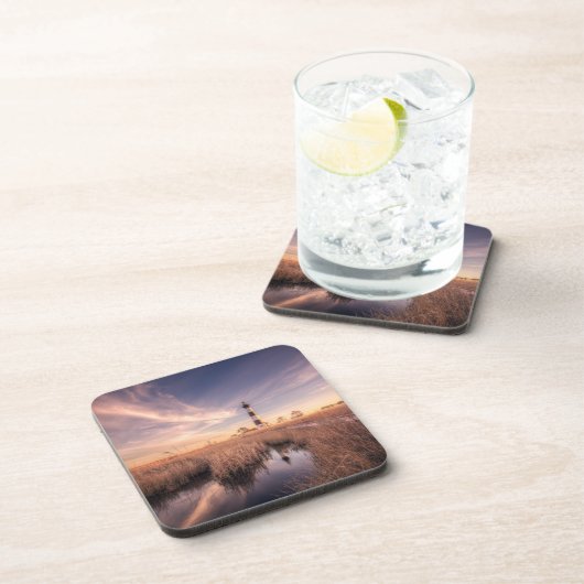 Leuchttürme | Bodie Island Outerbanks NC Getränkeuntersetzer (Rechte Seite)