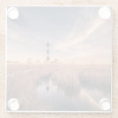 Leuchttürme | Bodie Island Outerbanks NC Glasuntersetzer (Rückseite)