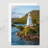 Leuchttürme | Bonnet Island Lighthouse Dankeskarte (Vorne/Hinten)