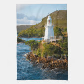 Leuchttürme | Bonnet Island Lighthouse Geschirrtuch (Vertikal)