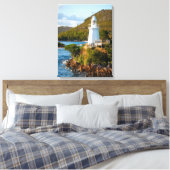 Leuchttürme | Bonnet Island Lighthouse Leinwanddruck (Insitu (Schlafzimmer))