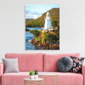 Leuchttürme | Bonnet Island Lighthouse Leinwanddruck (Insitu (Wohnzimmer))