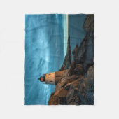 Leuchttürme | Burg Hill Leuchtturm Fleecedecke (Vorderseite)