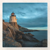 Leuchttürme | Burg Hill Leuchtturm Glasuntersetzer (Vorderseite)