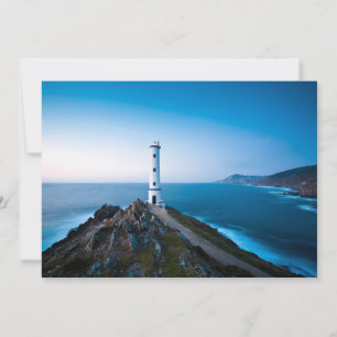Leuchttürme Cabo Zuhause Lighthouse Cangas Spani Dankeskarte