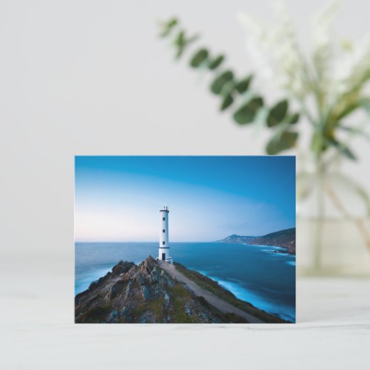 Leuchttürme | Cabo Zuhause Lighthouse Cangas Spani Postkarte (Stehend Vorderseite)