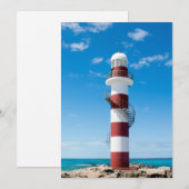 Leuchttürme | Cancun Quintana Roo Mexico Dankeskarte (Vorne/Hinten)