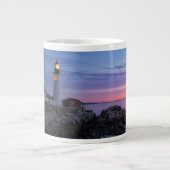 Leuchttürme | Cape Elizabeth Maine Lighthouse Jumbo-Tasse (Vorderseite)