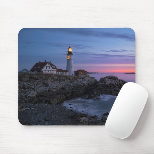 Leuchttürme | Cape Elizabeth Maine Lighthouse Mousepad (Mit Mouse)