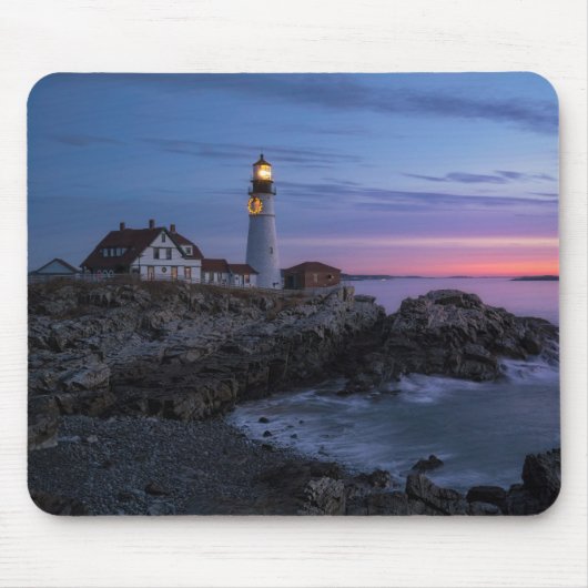 Leuchttürme | Cape Elizabeth Maine Lighthouse Mousepad (Vorne)