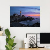 Leuchttürme | Cape Elizabeth Maine Lighthouse Poster (Heimbüro)