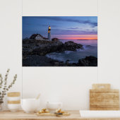Leuchttürme | Cape Elizabeth Maine Lighthouse Poster (Küche)