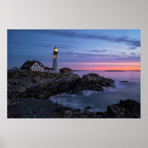 Leuchttürme   Cape Elizabeth Maine Lighthouse Poster