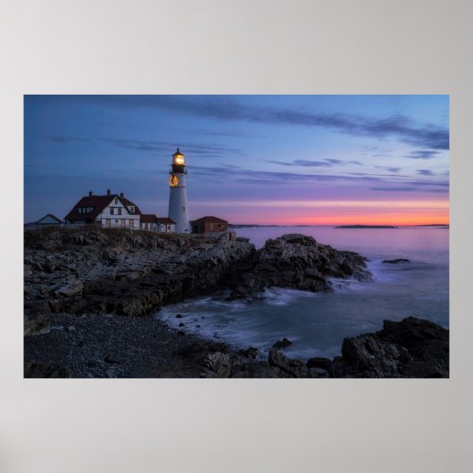 Leuchttürme | Cape Elizabeth Maine Lighthouse Poster (Vorne)