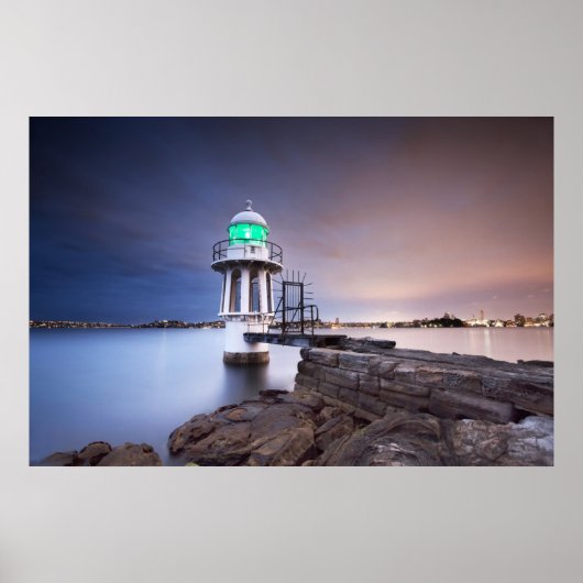 Leuchttürme | Cremorne Point Lighthouse Australien Poster (Vorne)