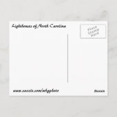 Leuchttürme der Außenbanken Postkarte (Rückseite)