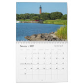 Leuchttürme des North Carolina Calendar Med Kalender (Feb 2027)